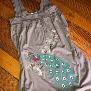 Peacock tank tunic